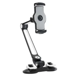 MEDIASTAGE4 SOPORTE TABLET DOBLE VENTOSA HILEC