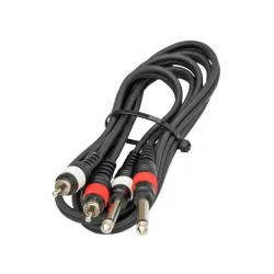 CABLE 2 RCA MACHO A 2 JACK MONO.3m