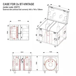 JVCASE CASE FOR 2x BT-VINTAGE