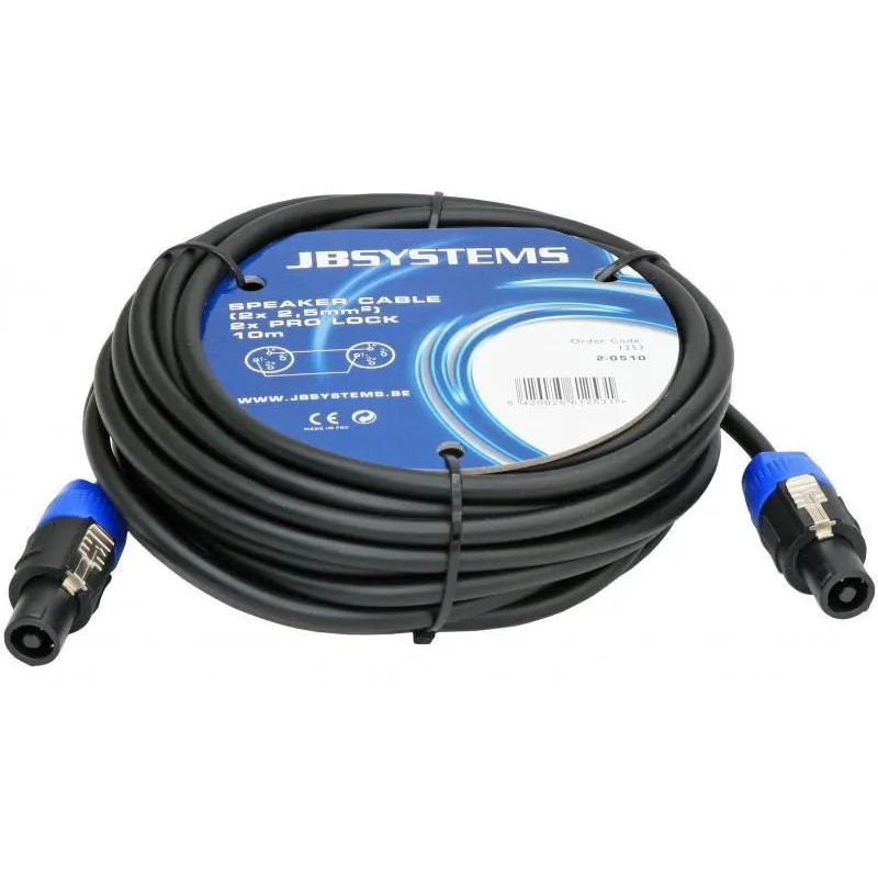 JBSYSTEMS - CABLE ALTAVOZ SPEAKON  2x 2.5mm 10m JBSYSTEMS