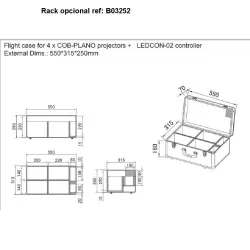 FOCO LED PLANO 7x12w RGBW + UV JBSYSTEMS