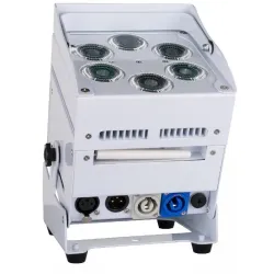 FOCO LED 6x10w RGBWA BATERIA ACCU COLOR-BLANCO JBSYSTEMS