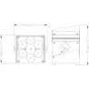 FOCO LED 6x10w RGBWA BATERIA ACCU COLOR-BLANCO JBSYSTEMS