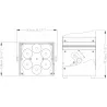 FOCO LED 6x10w RGBWA BATERIA ACCU COLOR-NEGRO JBSYSTEMS