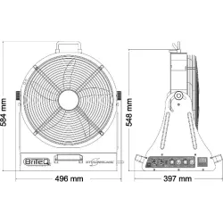 VENTILADOR DMX BT-HURRICANE BRITEQ