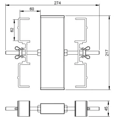 ABRAZADERA 4 PATAS CUADRADAS CONTESTAGE
