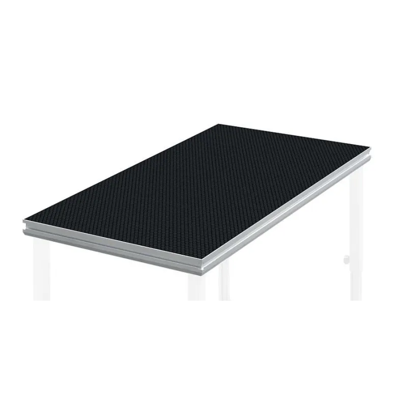 TARIMA 1 X 0,50m 750kg / m² NEGRA CONTESTAGE