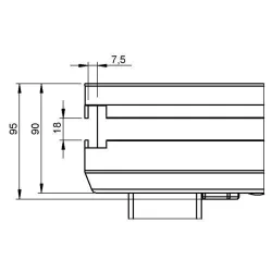 TARIMA 1 X 0,50m 750kg / m² NEGRA CONTESTAGE