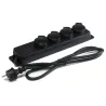 REGLETA CORRIENTE 4 SHUCKO IP-44 CABLE 3m IP-44 HILEC