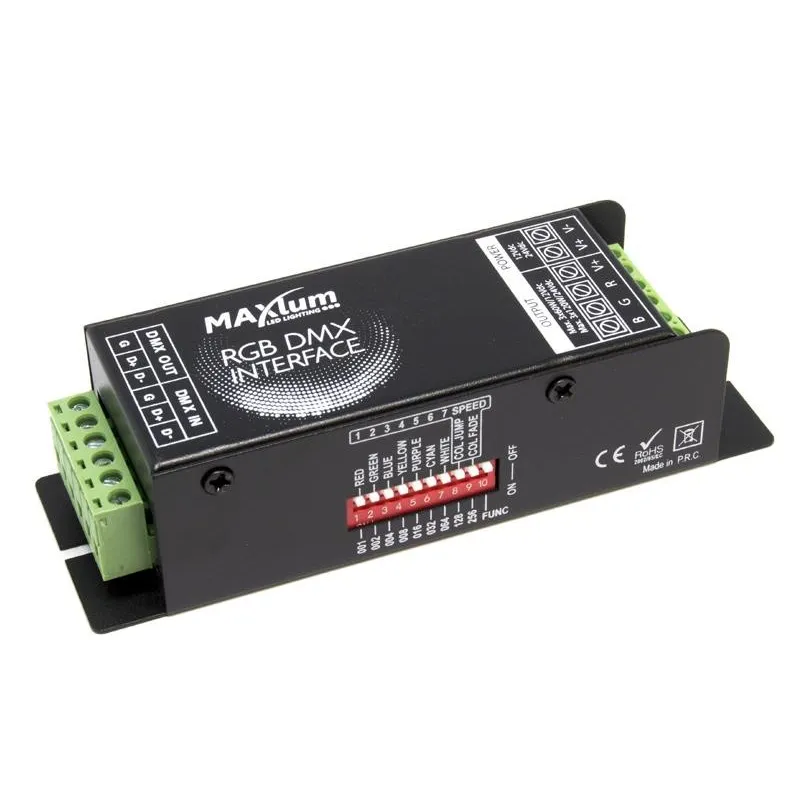 MAXLUM - INTERFACE DMX 4CH RGB 12 / 24V MAXLUM