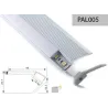PERFIL ALUMINIO ESCALON 2m TAPA OPAL