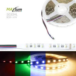 TIRA LED FLEX RGBW 3500K 5m 60 LED/m 5050 24V IP-20