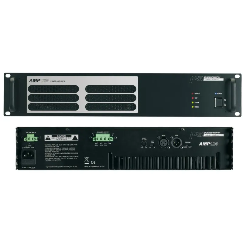 AMPLIFICADOR LINEA 100V AMP-120  AUDIOPHONY