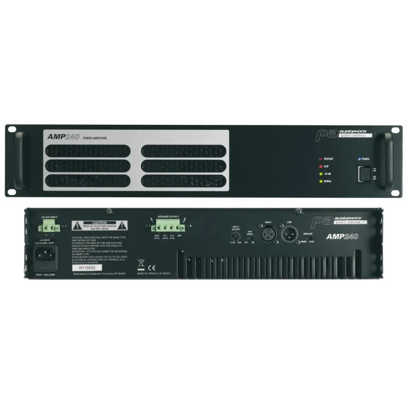 AMPLIFICADOR LINEA 100V AMP-240  AUDIOPHONY