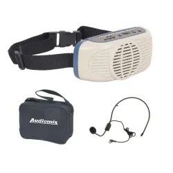 AMPLIFICADOR PORTATIL CON MICROFONO DIADEMA H-117 AUDIOMIX