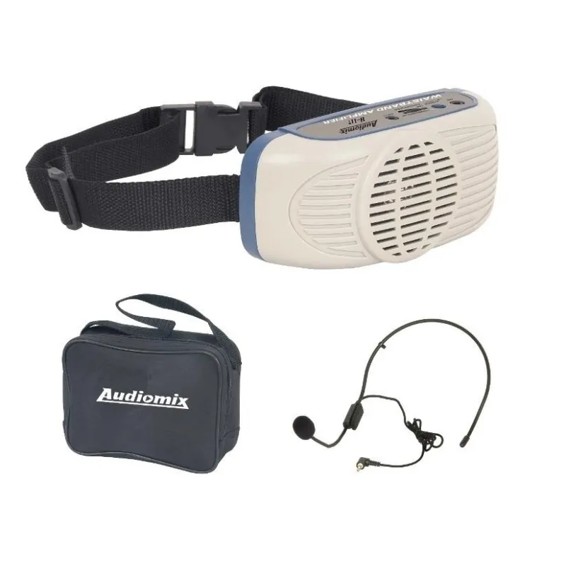 AMPLIFICADOR PORTATIL CON MICROFONO DIADEMA H-117 AUDIOMIX