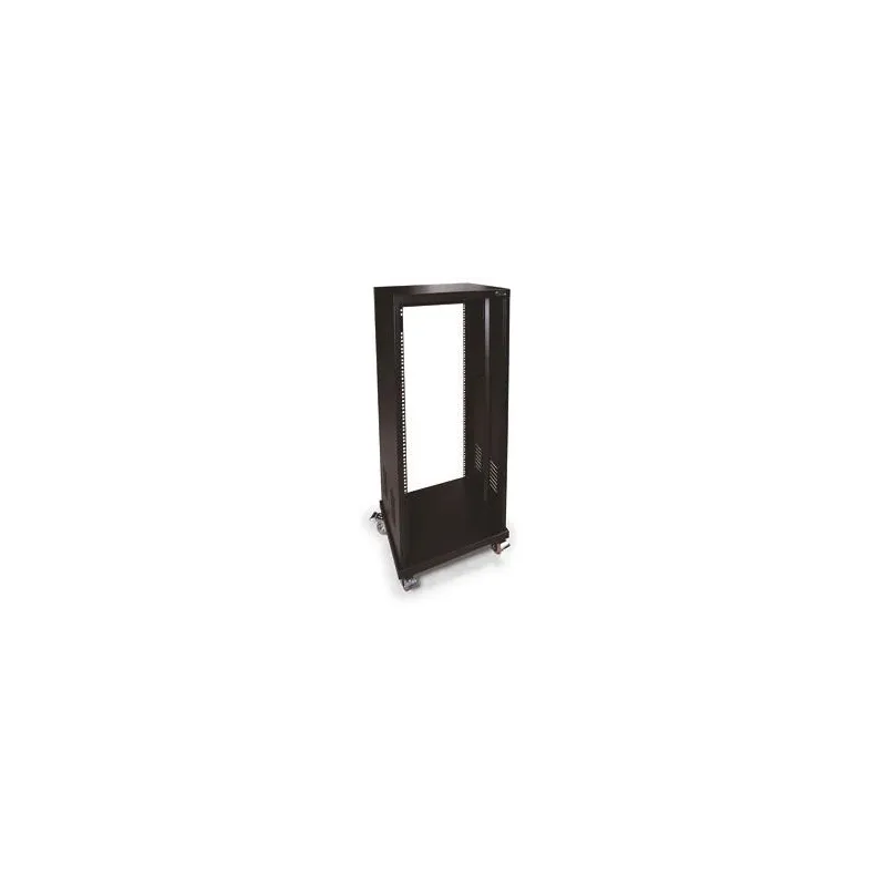 FRL-24U RACK METALICO 24U NEGRO+RUEDAS