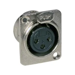 XLR HEMBRA BASE 3 PIN SET 2 u JB SYSTEMS