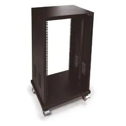 FRL-18U RACK METALICO 18U NEGRO+RUEDAS