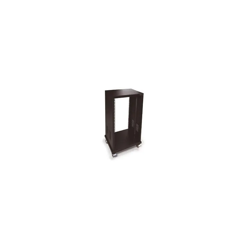 FRL-18U RACK METALICO 18U NEGRO+RUEDAS
