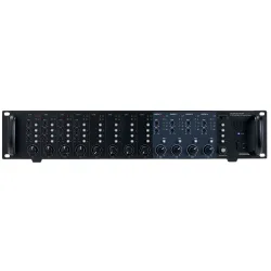 MESA MEZCLADORA 8 C + AMPLIFICADOR 4 ZONAS 4x120W AUDIOPHONY