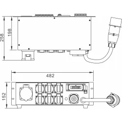 BRITEQ - PD-32SH DISTRIBUIDOR CORRIENTE BRITEQ