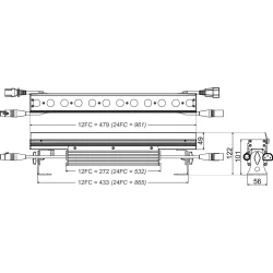 BARRA LED,S LDP-COLORSTRIP 12FC BRITEQ