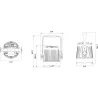 FOCO LED 120W RGBW BT-SMARTZOOM BRITEQ