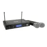 QP-AUDIO - QMS-2MKII SISTEMA INALÁMBRICO UHF DOBLE MICRÓFONO MANO QP-AUDIO
