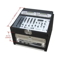 CARPET DJ-CASE RACK TRANSP. 5U MESA-CD-AMP