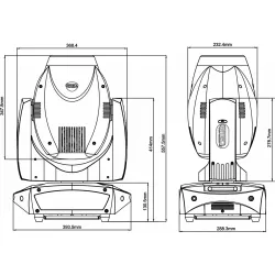 BTX-HAWK CABEZA MOVIL SPOT 180W BRITEQ