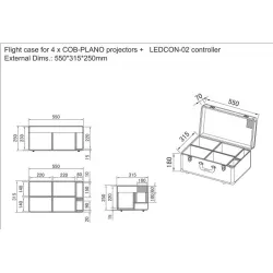 JVCASE CASE FOR 4x COB-PLANO