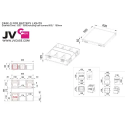 JVCASE CASE-3 FOR BATTERY LIGHTS