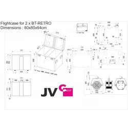 JVCASE CASE FOR 2xBT-RETRO