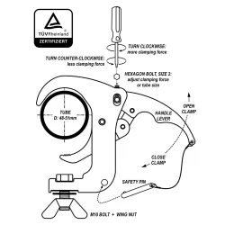 GARRA ULTRA CLAMP NEGRA
