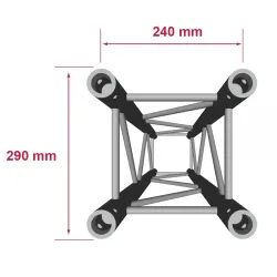 TRUSS CUADRADO 29X29 QUAD29-2m CONTESTAGE