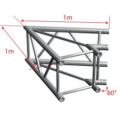 TRUSS AGCUA-01 ANGULO 60º SERIE QUATRO 2 VIAS CONTESTAGE