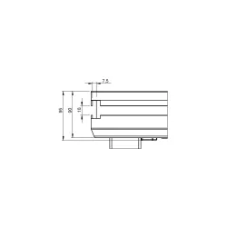 TARIMA 1 X 1m 750kg / m² TRIANGULAR NEGRA CONTESTAGE