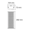 CLS220 COLUMNA 2 VIAS 2x2.5\"-10 /20W 100V IP44