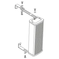 AUDIOPHONY - CLS440 COLUMNA 2 VÍAS 4x2.5" 20/40W 100V IP44 AUDIOPHONY