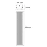 CLS660 COLUMNA 2 VIAS 6x2.5\"-30 /60W 100V IP44