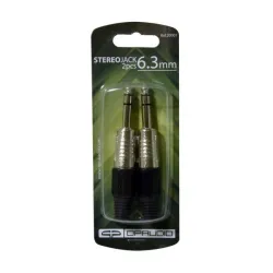 JACK STEREO MACHO 6.3mm SET 2 u QP-AUDIO