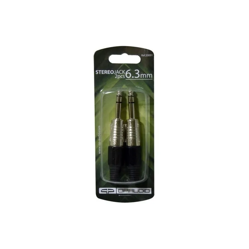 JACK STEREO MACHO 6.3mm SET 2 u QP-AUDIO