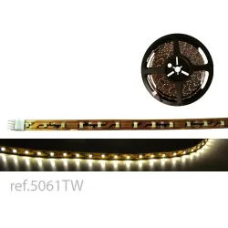BOBINA LED FLEX 5m x 10mm 60 LED/m 3528 TW 12V IP-20 BL.CALIDO