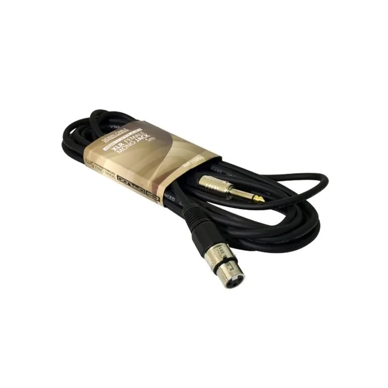 QP-AUDIO - CABLE XLR HEMBRA - JACK 6.3mm MONO 10m QP-AUDIO